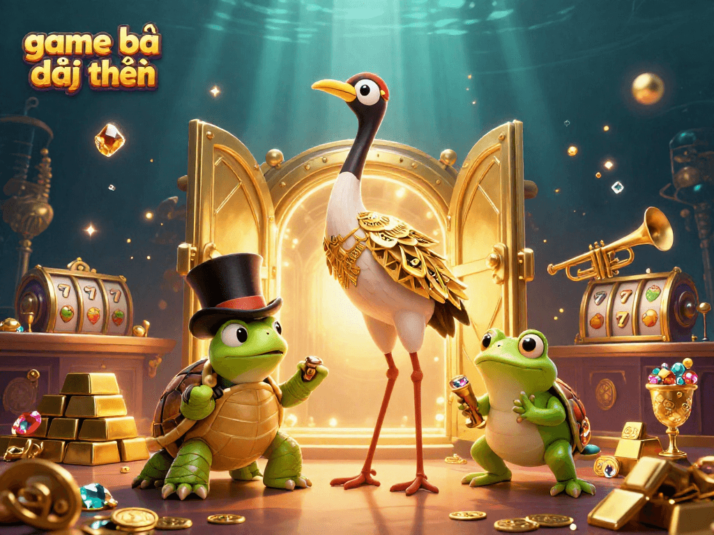 Enjoy thrilling game bài đổi thưởng with animated characters and rich casino visuals.