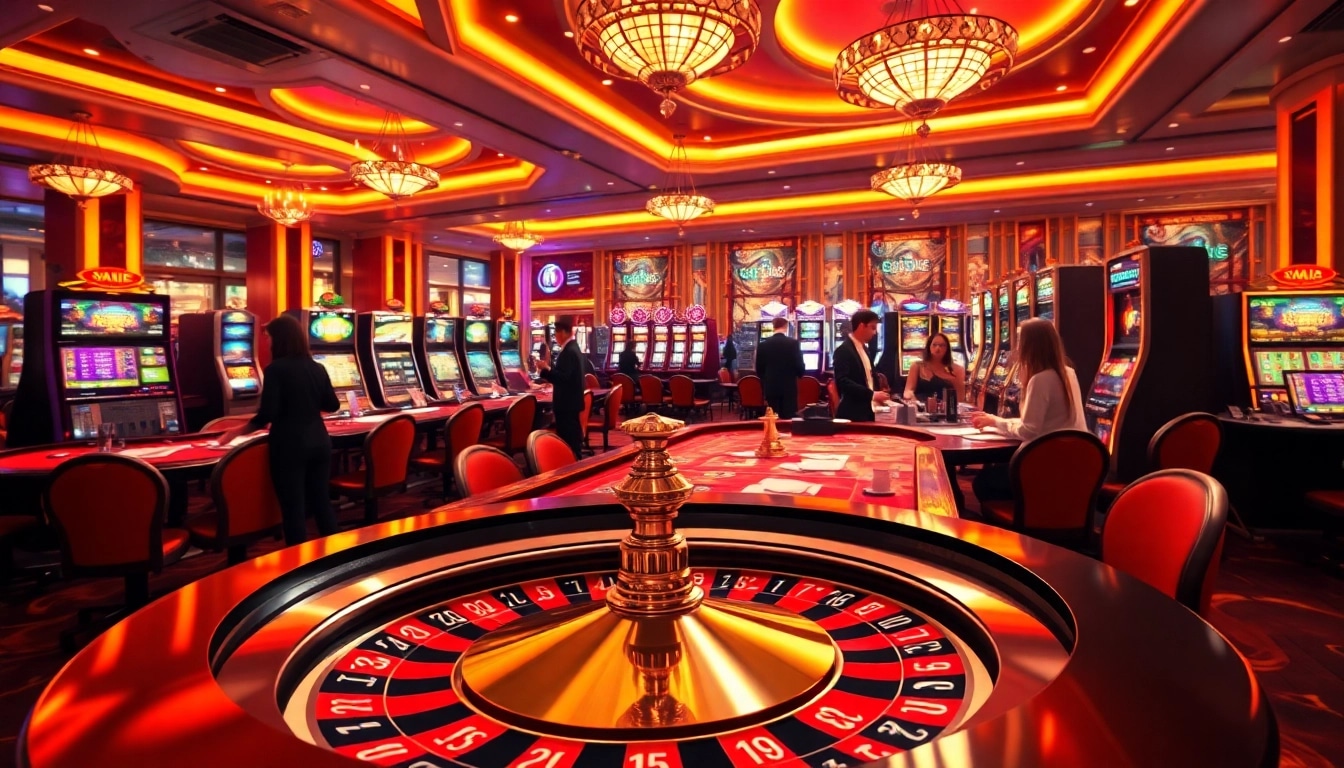 Experience the thrill of gambling at pahala4d with vibrant gaming tables and exciting players.