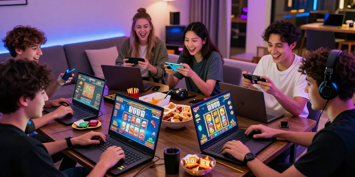 Players enjoying game bài 68 in a lively online gaming session with vibrant graphics and a social atmosphere