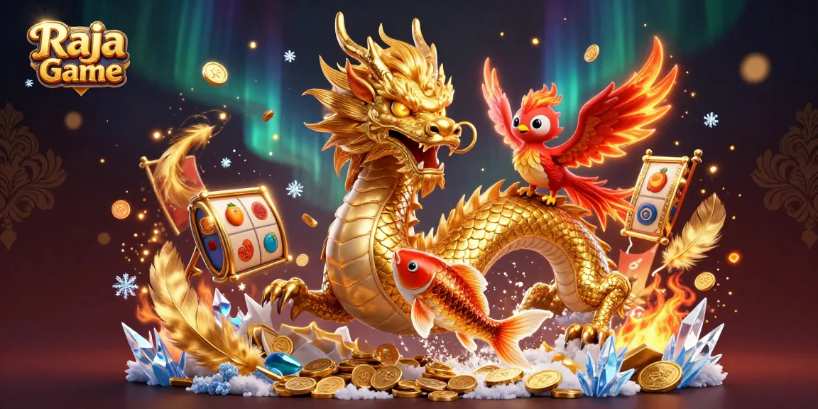 Join the thrilling Raja Game experience featuring dynamic characters in a vibrant casino scene.