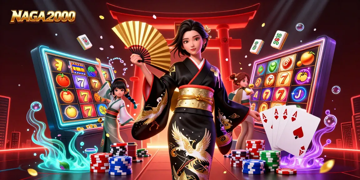 Ikuti permainan slot NAGA2000 yang mendebarkan di bawah pemandangan menakjubkan yang menampilkan wanita Asia yang anggun.