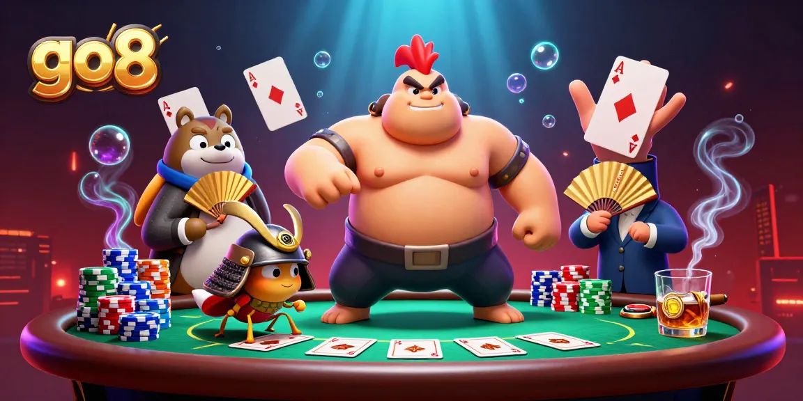 Experience thrilling action at go8 with intense poker gameplay and vibrant 3D characters.