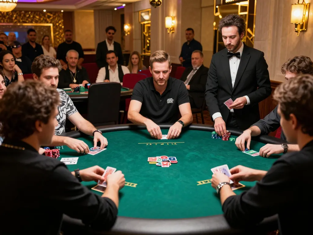 casinosscope highlights players competing in a high-stakes poker game at luxury casino.