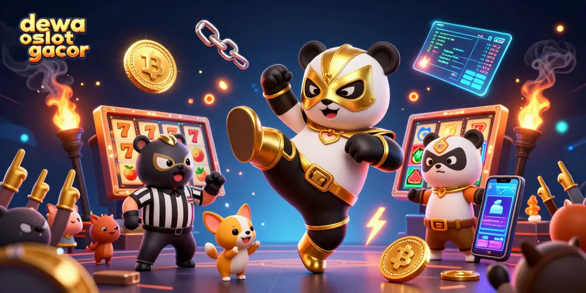 Slot gacor dewa slot gacor menarik perhatian dengan animator panda dan simbol jackpot yang memukau.