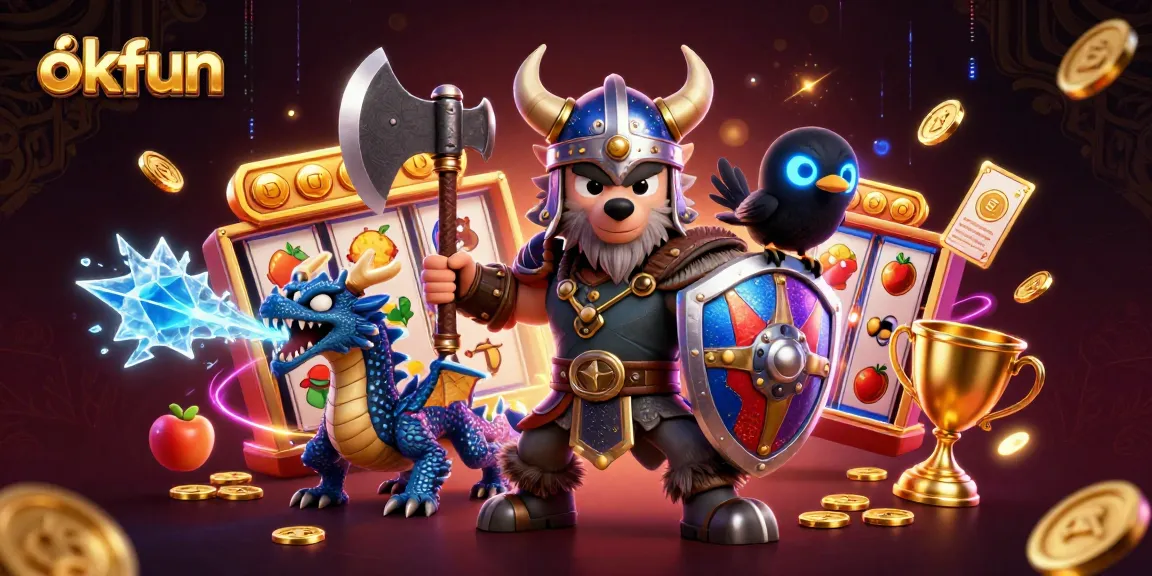 Join the action at okfun with dynamic slot games featuring Viking warriors and dragons.