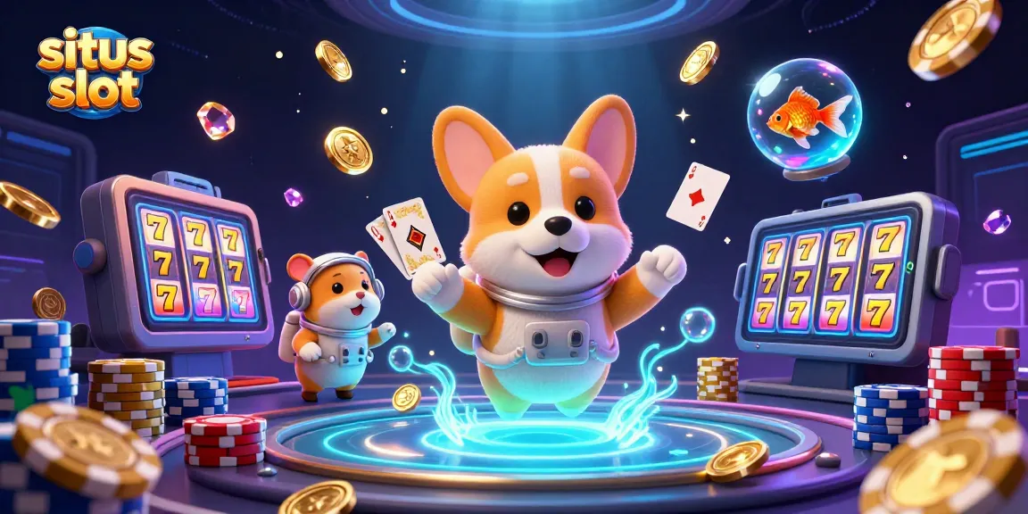 Menggali keajaiban situs slot dengan astronaut corgi, ikan mas, dan hamster mengarahkan permainan kasino bercahaya.
