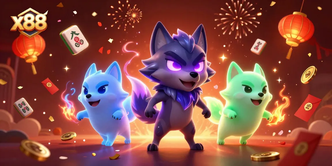 Experience the excitement of x88 with captivating characters and vibrant casino elements.