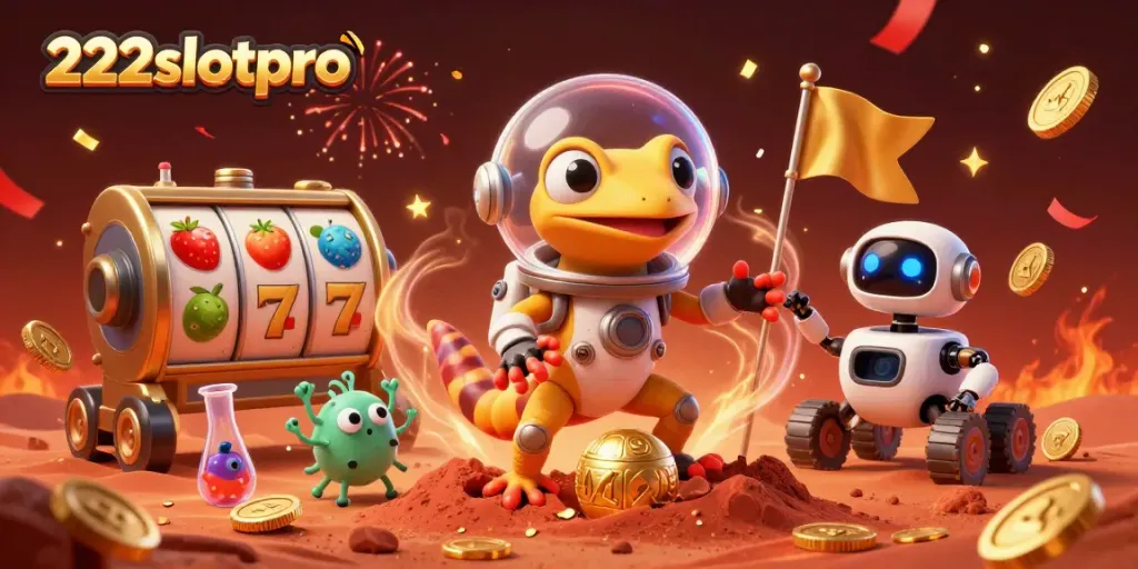 Rasakan kesenangan permainan dengan 222slotpro di kasino emas yang ditemukan di Mars.