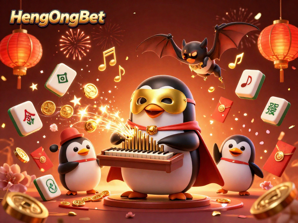 Engaging scene at HengOngBet showcasing a magical casino adventure with vibrant elements.