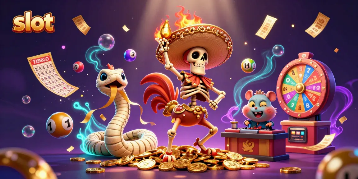 Mengguncang slot dengan karakter berwarna-warni yang menari di atas koin emas di dalam kasino