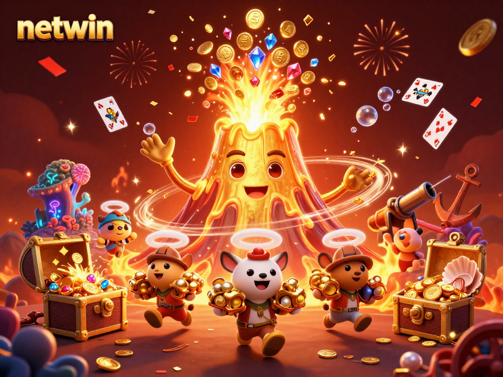 Experience thrilling gameplay with Netwin's unique gaming elements, including golden treasures and exciting designs.