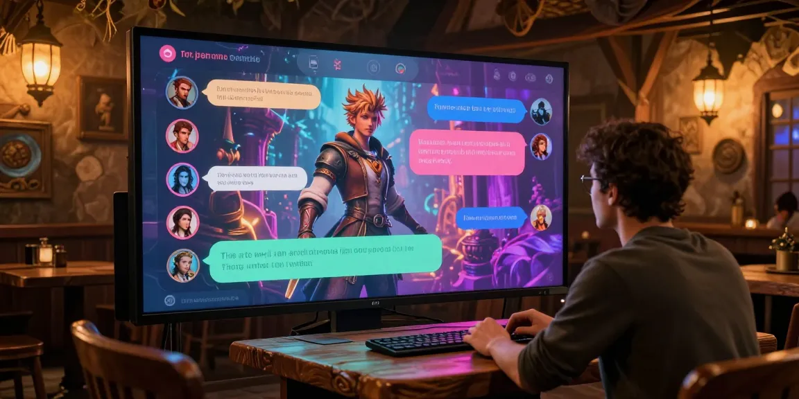 Engaging user creating characters and chatting in Tavern AI's immersive digital storytelling space.