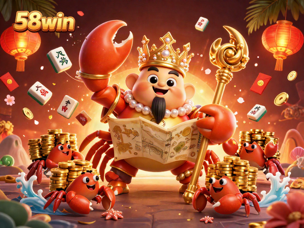 Engage in thrilling gaming experiences with 58win, featuring dynamic crab and gaming elements.