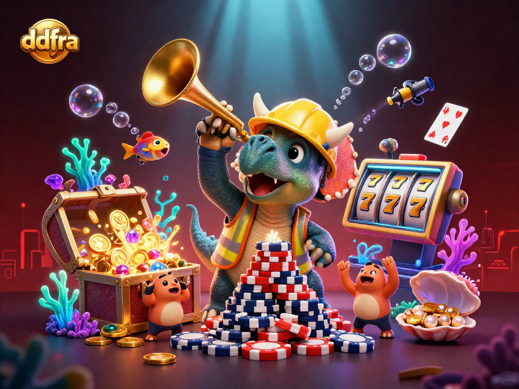 Experience thrilling gameplay with ddfra at dynamic casinos featuring exciting slot reels and poker chips.