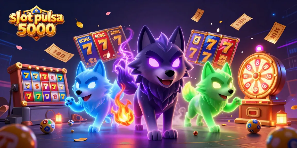 Mainkan slot pulsa 5000 dengan simbol keberuntungan berkilauan dalam suasana kasino yang menakjubkan.