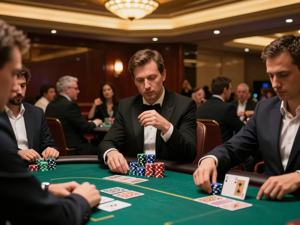 Experience the excitement of a poker game showcasing the strategic brilliance of nano banana flash.