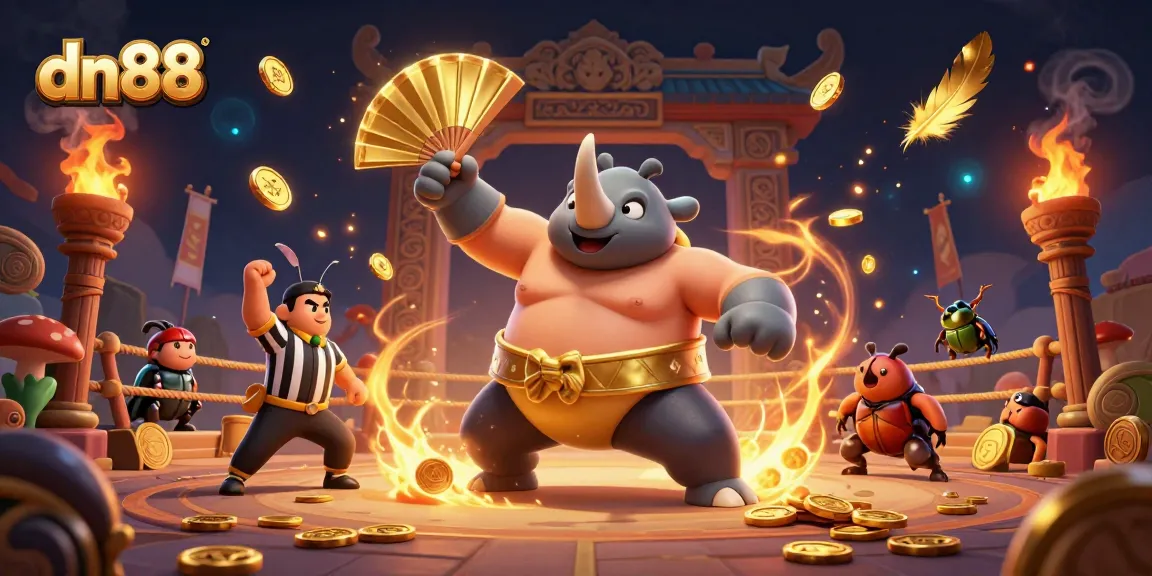 Join the action at dn88 with a 3D beetle champion and thrilling gambling elements.