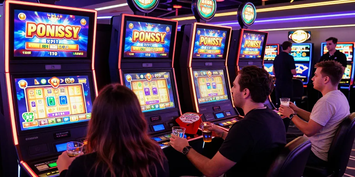 Engaged players exploring exciting bonus buy slots at a lively online casino.