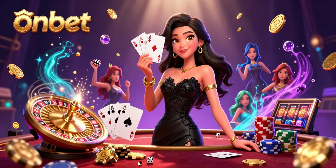 Experience thrilling gameplay at onbet with elegant visuals and dynamic casino elements in action.