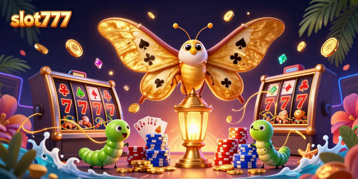 Spin the reels with slot777 featuring vibrant casino elements in a magical 3D illustration.