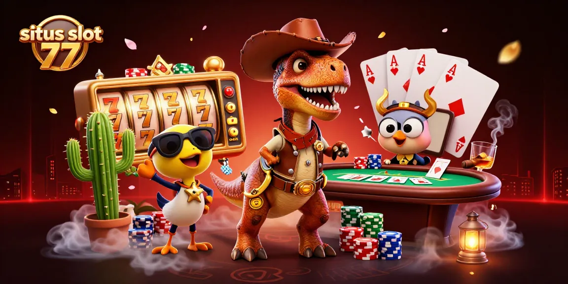 Experience the excitement of situs slot 77 with vibrant 3D characters and dynamic gaming elements