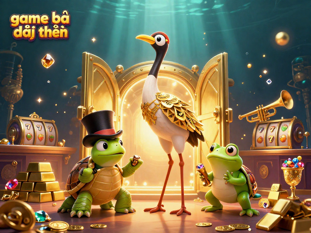 Enjoy thrilling game bài đổi thưởng with animated characters and rich casino visuals.