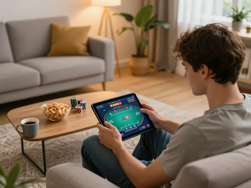 Players enjoying a poker game on Domino88 with engaging interface and interactive gameplay from home.