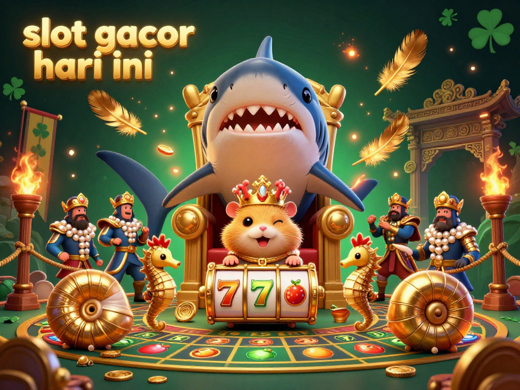 Experience thrilling wins with slot gacor hari ini featuring a hamster king and royal casino elements.