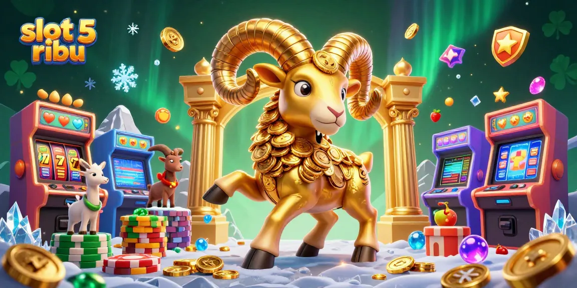 Engage in exciting gaming action with slot 5 ribu, a vibrant 3D casino illustration showcasing dynamic characters and elements.