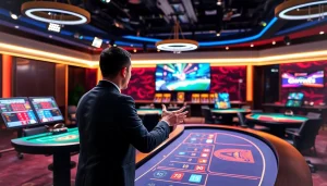 에볼루션 카지노 게임이 진행되는 전문적인 세팅