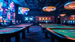 에볼루션의 최신 라이브 카지노 환경을 보여주는 세련된 게임 테이블 이미지