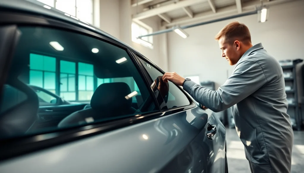 Enhance your vehicle's look and protection with window tinting Cleveland TN in a professional setting.
