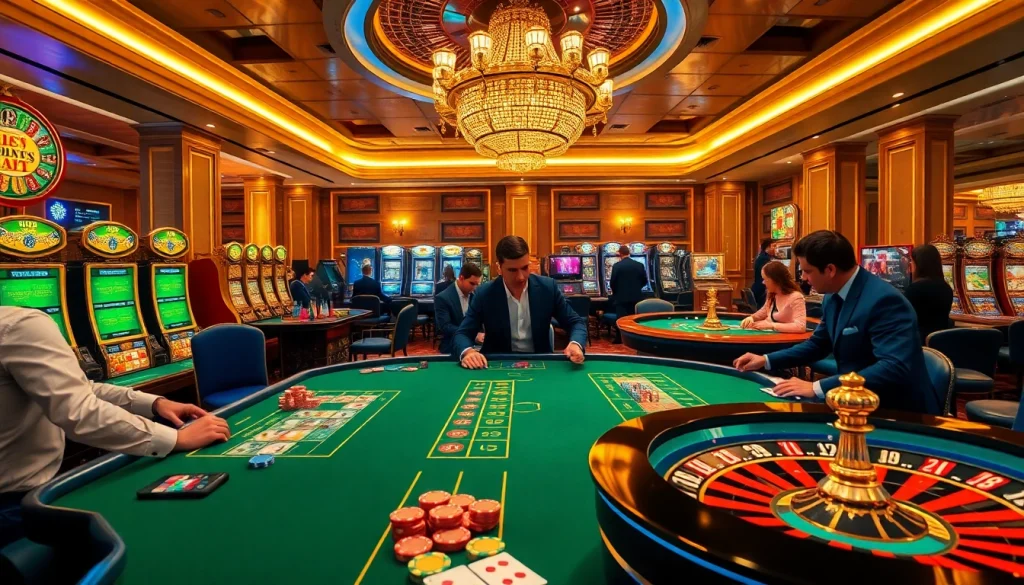 Experience thrilling gameplay at https://789win.associates/ with an immersive casino scene featuring exciting table games.