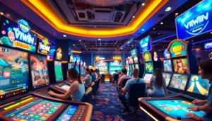 Engaging players enjoying diverse games at VICWIN, highlighting exciting online gaming experiences.